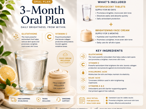 3-Month Skin Whitening Tablet Plan