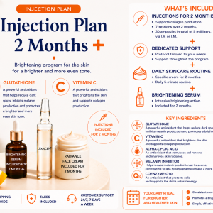 2-Month Skin Whitening Injection Plan — With Body Serum