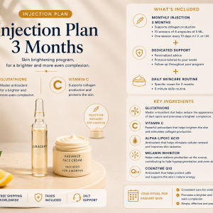 3-Month Skin Whitening Injection Plan