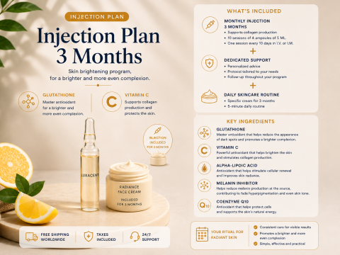 3-Month Skin Whitening Injection Plan
