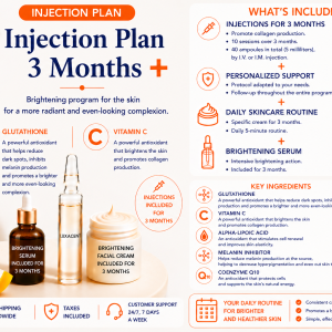 3-Month Skin Whitening Injection Plan — With Body Serum