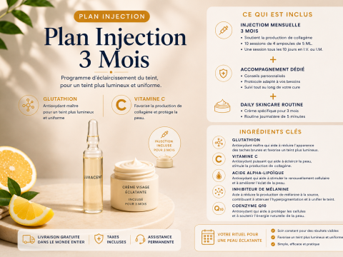 Programme d'injections &eacute;claircissantes &ndash; 3 mois